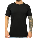 Camisa Básica Malha Peruana 40.1 Com Elastano 