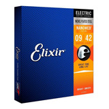 Encordoamento Para Guitarra Elixir 09 Super Light 2002 (3214