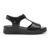 Sandalia Dama Casual Verano Confort Flexi 124202 Negro