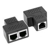 Lan Ethernet Red Rj45 Plug Divisor Extensor Dos Piezas