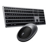 Teclado Mouse Satechi Bluetooth Qwerty Ingles Us Space Gray