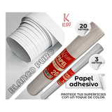 Papel Adhesivo Contac Rollo X 20 Metros Blanco