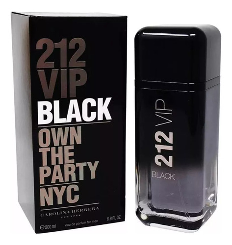 Frasco Vacio Perfume Carolina Herrera 212 Black Edp 200 ml