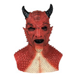 Máscara Demônio Devil Chifre Terror Latex