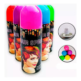 6 Pz Spray Colores Pintura Para Cabello En Aerosol 6 Tonos