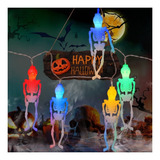 Calavera Decorativa Al Aire Libre De Halloween Miedo Luces,