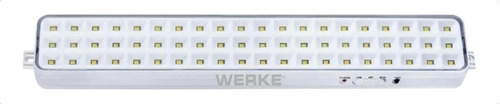 Luz De Emergencia Werke Lt2001 Led Con Batería Recargable 220v Blanca