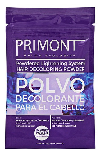 Primont Polvo Decolorante X70g