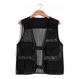 Chaleco Cargo Chest Rig Chaleco Trap Streetwear Negro