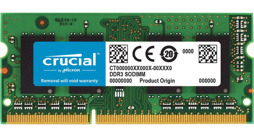 Crucial Ddr3 1600 Mhz So-dimm 1x8gb Dual-rank Para Mac