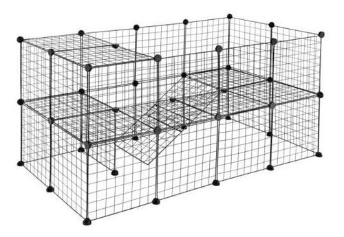 Pet Playpen Cage Two-storey Bunny Fence Hamster Safe For Slf