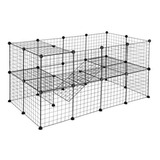 Pet Playpen Cage Two-storey Bunny Fence Hamster Safe For Slf