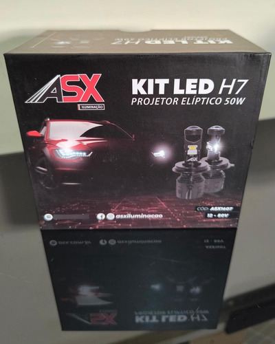 Kit Ultra Led H4 Projetor 50w Bi Volts Lançamento Asx 6000k 
