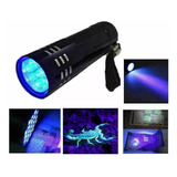 Linterna Luz Uv De 9 Leds Detector Billetes Huellas