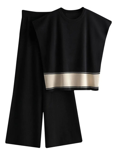 Pantalones De Traje Elegantes De Dos Piezas, Casuales, De Ve