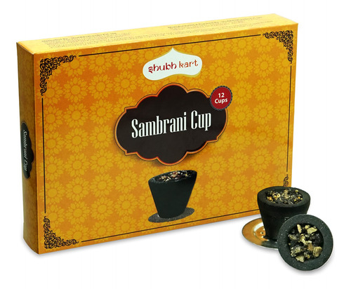 Shubhkart Taza Sambrani Dhoop De Alta Calidad, Color Negro,.