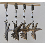 16 Pesas Sujeta Mantel Colibrí Picaflor Metal Bronce 