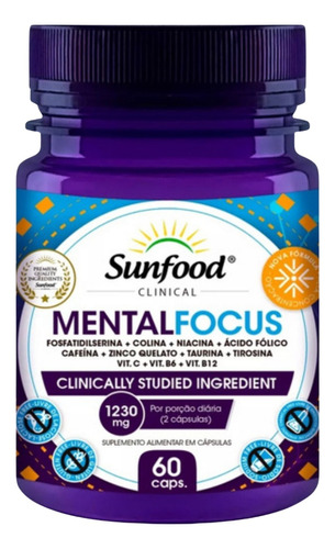 Mentalfocus 1230mg 60caps Sunfood Clinical Fosfatidilserina