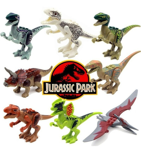Jurassic Park World Dinossauros Parque Indominus Rex 8 Peças