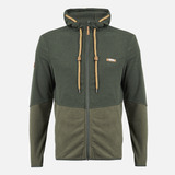 Poleron Hombre Lippi Stripes Nano-f Full Zip Hoody Verde