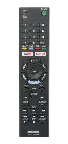 Control Remoto Rmt Tx300u Sony Tv Kd 55x720e Kd 49x720e K...