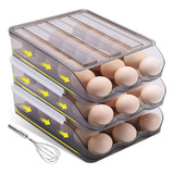 Huevos Contenedor Almacen Hueveras De 3 Tapas Refrigerador