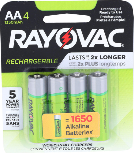Rayovac Recarga Bateria Estandar - Recargable Nimh Aa - Ld71