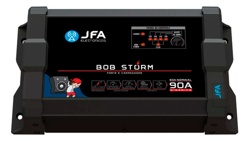 Fonte Jfa Carregador De Bateria 90a Bob Storm