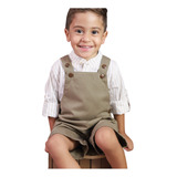 Conjunto Infantil Masculino Camisa Bento + Jardineira Gael