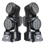 Kit 4 Moving Head Wash 7 Led 12w Quadriled Rgbw Dmx Sound