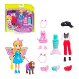 Polly Pocket Pack De Disfraces Mariposa Pirata Varios Trajes