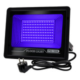 Reflector De Luz Negra Ultravioleta 100w Con Enchufe Cambiar