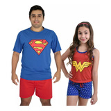 Combo 2 Pijamas Pai E Filho Ou Filha Verão Manga Curta