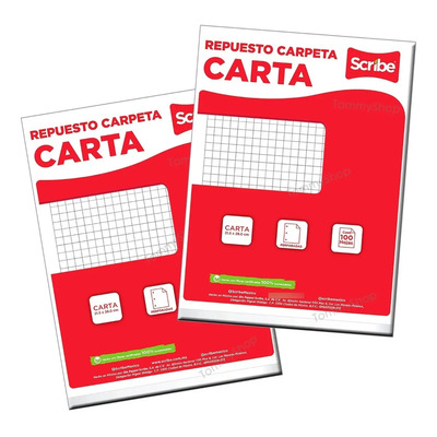Regalo* + Hojas Repuesto P Carpeta Tamaño Profesional Carta | MercadoLibre