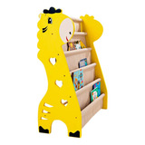 Rack Para Livros Infantil, Standbook Montessoriano De Girafa