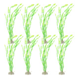 Pecera Acuática Simulada Con Hierba Acuática, 8 Unidades