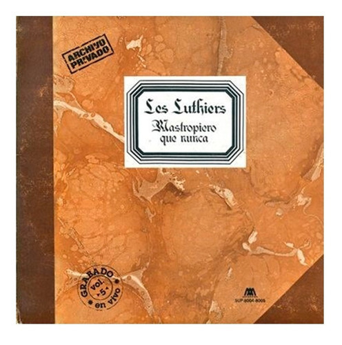 Vinilo Les Luthiers - Mastropiero Que Nunca -2 Lp