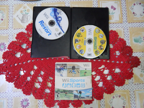 Wii Sports Resort + Wii Sports + Deca Sports (só Discos) Wii