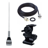 Antena Móvel 1/4 Vhf 131-900mhz 200w 50cm M-300c Suporte Porta Malas M-600 Cabo 5,5 Metros M-802k Aquário