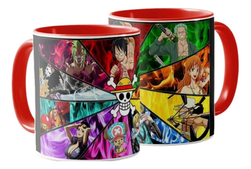 Mug One Piece Tripulación De Luffy Taza Ceramica 11onz