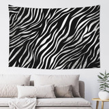Adanti Zebra Print Print Tapestry Decorative Wall Soft Wide.