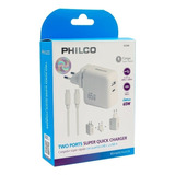 Cargador Philco Súper Rápido Usb A + C 65w