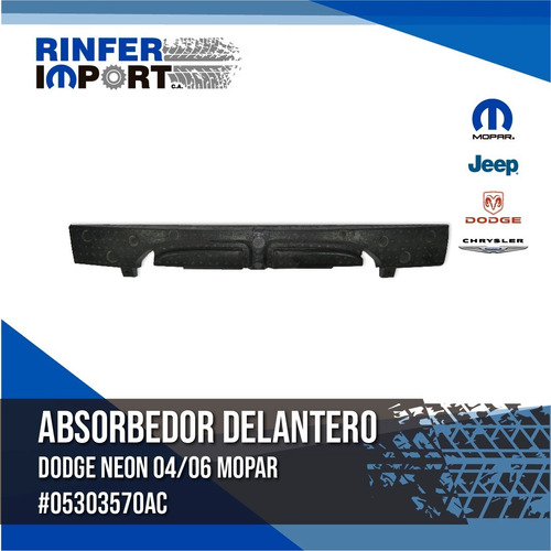 Absorbedor Impacto Delantero Chrysler Neon 04/06 05303570ac Foto 2