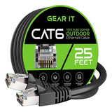 Cable Ethernet Cat6 Para Exteriores 25 Pies 23 Awg De C...