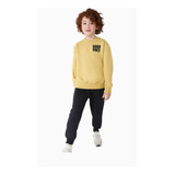 Conjunto Inverno Infantil Menino Em Moletom Amarelo - Hering