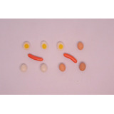 10 Pzs  Comida Miniatura Compatible Ternurines Calico C4