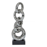 Figura Cadenas Adorno Moderna Lujo 43 Cm