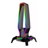 Suporte Headset Base Stand Gamer Rgb Hub Usb 3.0 Tipo C