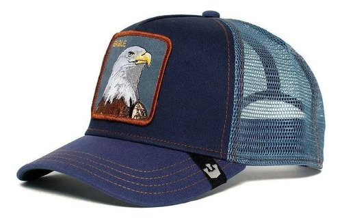 Gorra De Malla Con Protección Solar Y Bordado De Animales