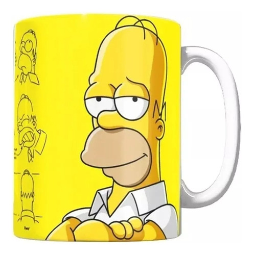 Taza De Cafe Ceramica Importada - Simpsons Varios Modelos
